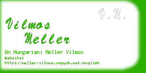 vilmos meller business card